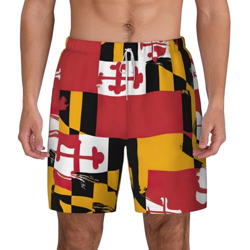Short de bain pour homme respirant Maryland : maillot de plage léger et vêtement outdoor