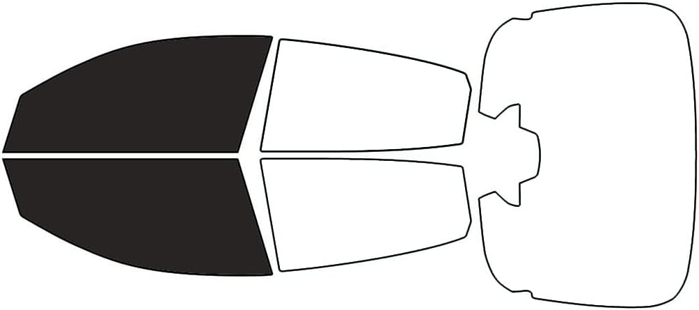 Rvinyl Window Tint Kit Compatible with Honda Civic 2017-2021 Hatchback - Black 20% - Single Ply No Bubble Film - Do it Yourself Vehicle Front Precut Kit