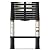 SPIEEK Telescoping Ladder for RV & Attic, 10.5FT Aluminum Extension Ladder with Dual Locking Mechanism, Max Load 330lbs, Compact Foldable Ladder for Roof, Home, Travel Trailer & Multi-Surface Use