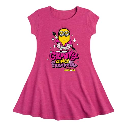 Despicable Me Minions - Groovy Since Forever - Toddler & Youth Girls Fit & Flare Dress