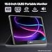 MP Mobile Pixels New Glance Plus 15.6'' OLED Portable Monitor, 1MS 100000:1 Laptop Screen Extender with Dual Speakers, Plug & Play, Windows/macOS/Switch/Android, Included Protective Cover Waterproof