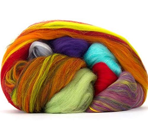 Sudopo Assorted Ends/Waste from Wool Tops/Roving 3.5OZ (100g)