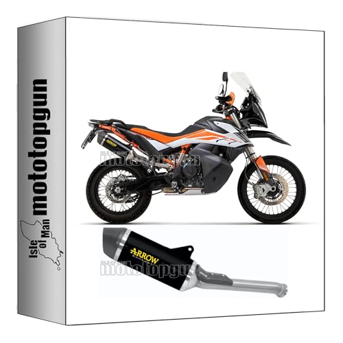 Silencieux Arrow 71904AKN noir pour équiper votre KTM 790 Adventure R en voyage et road trip