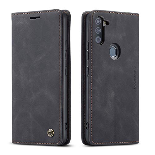 Samsung Galaxy A11 Wallet Case with Card Holder,Magnetic Stand Leather Flip Case Wallet for Samsung Galaxy A11(2020) 6.4 inch (Black)