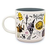 Disney The Nightmare Before Christmas Allover Icons Ceramic Stacking Mug | Large Coffee Cup For Espresso, Caffeine, Beverages, Home & Kitchen Essentials | Cute Tim Burton Gifts | Holds 13 Ounces