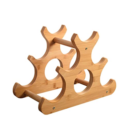 Soporte de vino de madera para escritorio