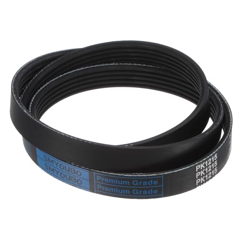 sourcing map 5K478/5PK1215 Serpentine Belt 5 Ribs 1215mm Length x 18mm Width x 5mm Thick, EPDM Poly V Belt, Micro V-Ribbed Belt for Vehicle