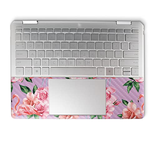 Image of MightySkins Carbon Fiber Skin Compatible with HP Spectre x360 14 inch (2022) Full Wrap Kit - Flamingo Rose | Protective, Durable Textured Carbon Fiber Finish | Easy to Apply | Made in The USA