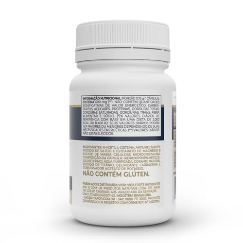 Vitafor Nac N-Acetil L-Cisteína 600Mg (30 Caps) Único
