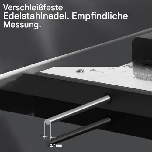 Comprobador de neumáticos con resolución de 0.01 mm y sensor digital de gran precisión 7
