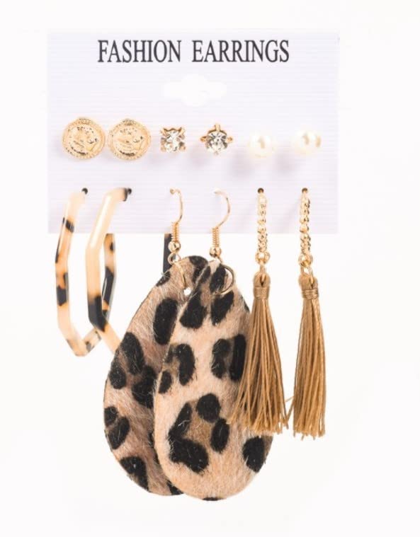 Image of ANNACREATIONS Stylish combo of pearl stud hoop earrings set for Women Girls