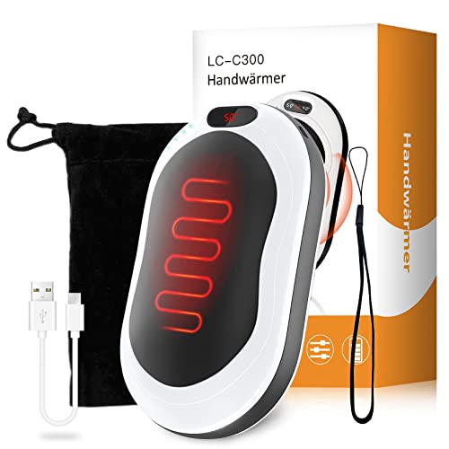 Voneta 10000 mAh Handwärmer Wiederaufladbar,USB Taschenwärmer Elektrischer,Händewärrmer Powerbank von 40-60 ° C,ABS Materialien Kinder Hand Warmer für Indoor-Outdoor-Sportarten Skifahren Klettern Cover