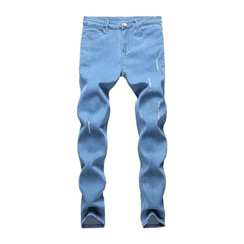 Jean fuselé déchiré homme à taille flexible pour en finir avec les pantalons serrés