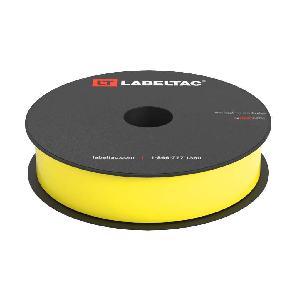 LabelTac Indoor/Outdoor Vinyl Label Supply, Industrial Label Tape for LabelTac 4 & Pro X Printers, Durable Facility & Warehouse Label Material -