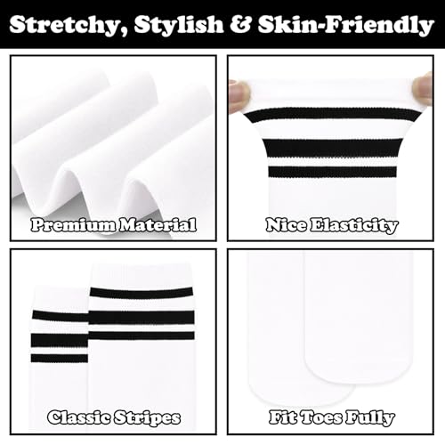 Image of Sarfel Youth Toddler Soccer Socks Kids Baseball Socks Youth Boys Girls Knee High Softball Football Accessories Tube Cotton