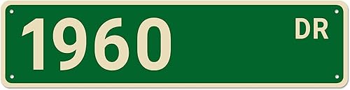 Letrero de metal 1960 DR Vintage Signs Retro Tin Signs Placa de aluminio para dormitorio, cocina, jardín, pared, bar, club, café, letrero colgante