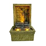 OK Lighting FT-1207/1L Tabletop Graceful Led Fountain, 6