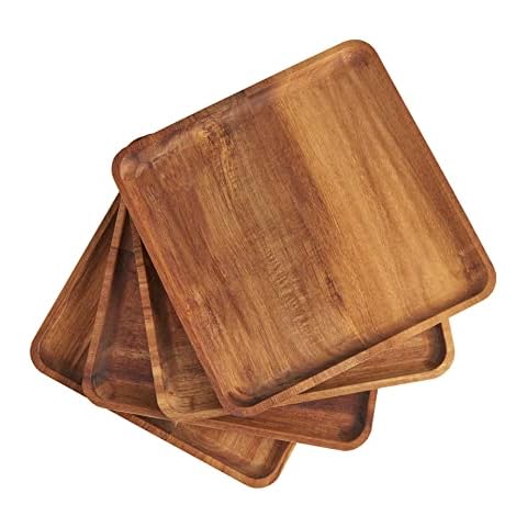 Servappetit - Platos de Acacia de 9 x 9 pulgadas Cover