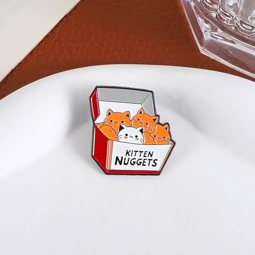 Image of Cute Enamel Pins Cartoon Lapel Pin Brooch Badge for Backpack Jackets Funny Tiger Pins for Gift Anime Enamel Pin for Clothing Hat Decoration