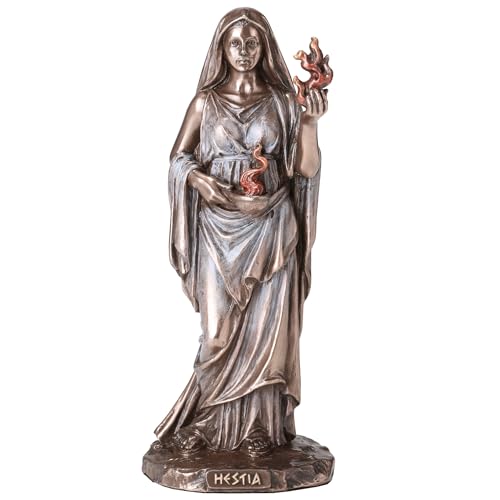 Estatua de Hestia Diosa Griega del Hogar 15.9 cm Bronce miniatura 1