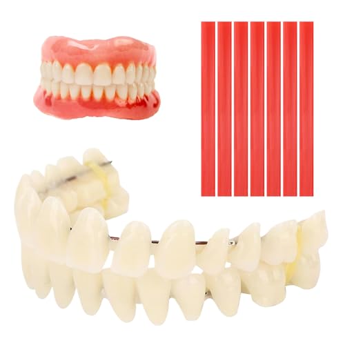 Denture Repair Kit False Teeth & Dentures - DIY Tooth Repair Kit for Perfect Smile Soft Dentures Fake Teeth Complete Dental Care Solution