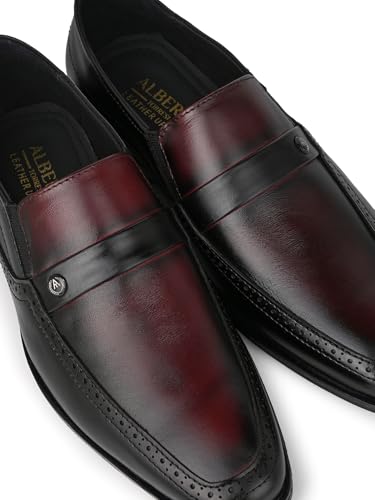 Image of ALBERTO TORRESI Genuine Leather Tan Slipon Formal Shoes