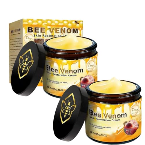 PAQIMAN 2 Pcs Bee Venom Skin Cream Wrinkle Removal & Firming Anti-Aging Bee Venom.