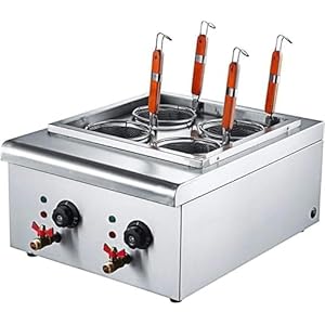 Noodle Boiler,Electric 4 Holes Pasta Machine, Commercial Pasta Cooker Maker,Boiling Equipment, for Restaurants and Kitchens