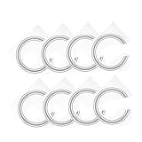 NULYLU 8個ギター用サウンドホールロゼット 自粘式装飾ステッカー 創造的パターン 簡単貼付け クラシック フォークギター対応