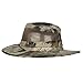 Mossy Oak Terra Gila Camo Safari Hat for Men – Breathable Mesh Crown Outback Sun Hat with Wide Brim and Adjustable Chin Cord, Outdoor Hunting & Fishing Hat