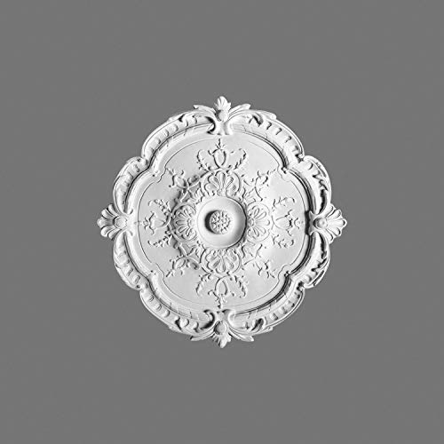 Image of Orac Decor | High Density Polyurethane Ceiling Medallion | Primed White | 15-1 /8in Dia