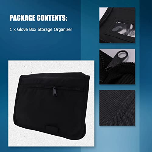 Organizador de guantera portátil negro miniatura 4