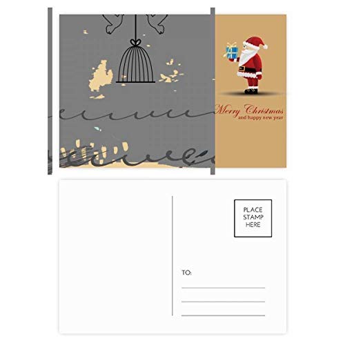 Cartes postales Noël botaniques et illustrations de plantes abstraites