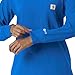 Carhartt Force Cross-Flex Scrubs for Women, Crew Neck Long Sleeve Scrub Top - Royal, L