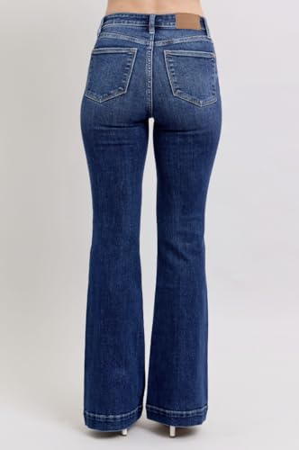 Judy Blue High Rise Flare Jeans- Ivory Gem2