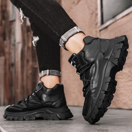 Men's Fashion Sneakers Work Hiking Boot Casual Athletic Walking Shoes High Top Sneakers for Men3