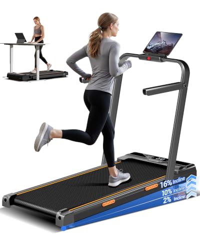 Image of 16% Incline Treadmills for Home, Foldable Treadmill with Incline
