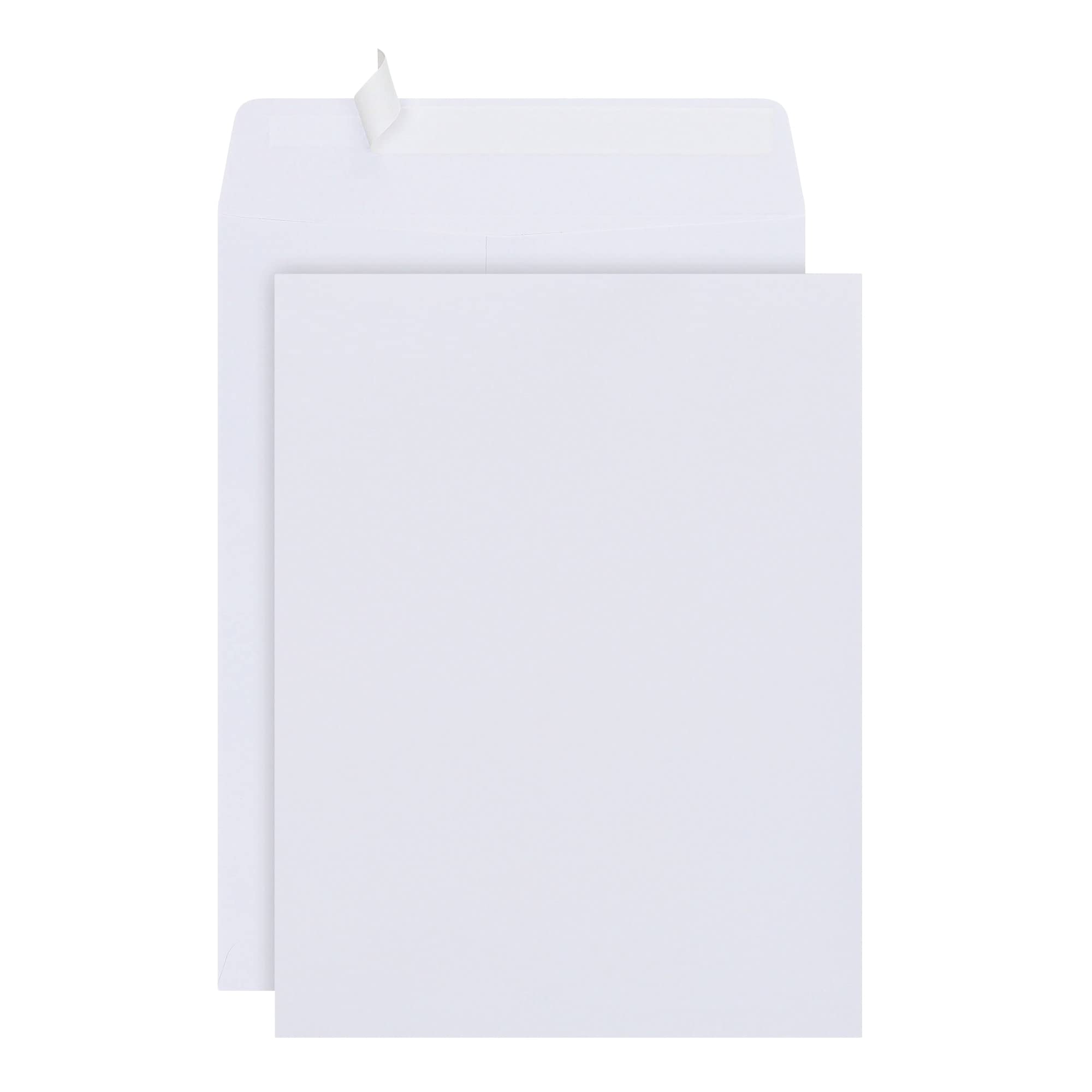 Office DepotClean Seal(TM) Catalog Envelopes, 10in. x 13in, White, Pack of 100, 77925