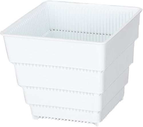 Cabilock Maceta cuadrada de plástico, macetas para plantas, macetas para plantas, macetas para plantas, soporte para cultivo de plantas, macetas
