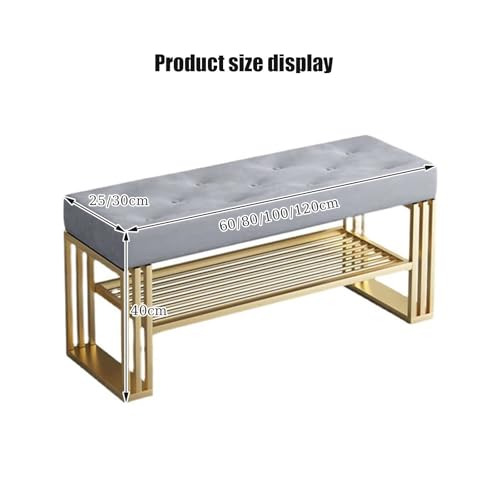 Banc de rangement à chaussures raffiné et assise rembourrée chic - 7