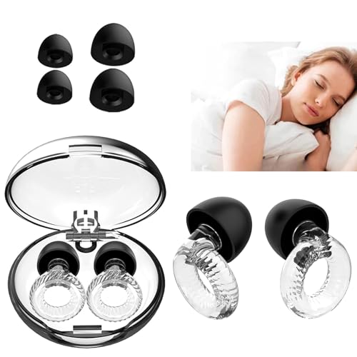 Loop Quiet Earplugs, Lightweight Noise, Cancelling Earplugs for Sleep, Work, Study, and Travel, Reusable Ear Protection with 6 Ear Tips S/M/L