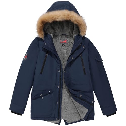 MGWDT Boy's Winter Coats Kids Puffer Jackets Thicken Warm Parka for Cold Weather | Sizes 5-14Y |2