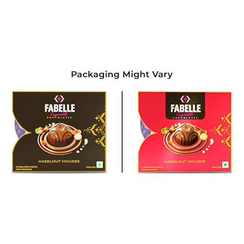 Image of Fabelle Hazelnut Truffles, Handcrafted Chocolate Truffles Inspired by Classic Desserts, Assorted Luxury Chocolates Gift pack - 3 pcs, 34.5g