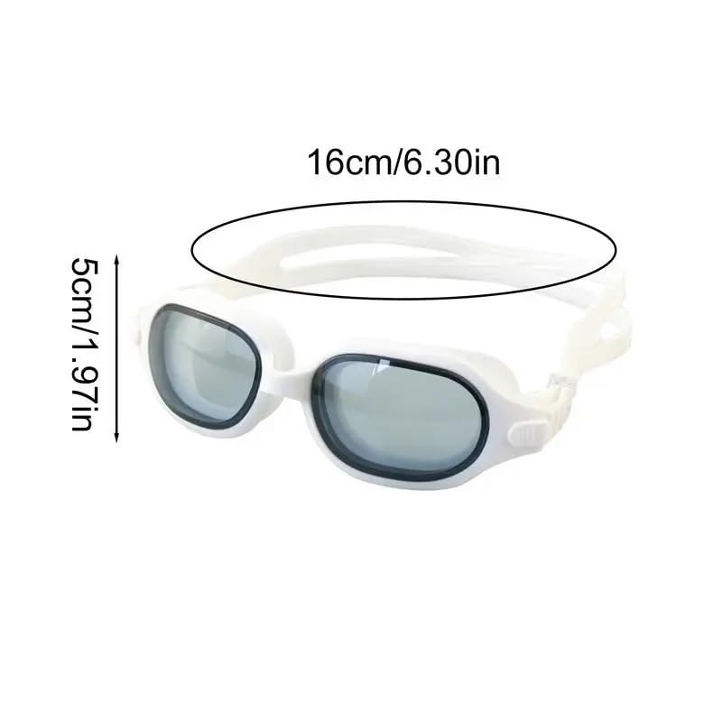 Komfortable Antibeschlag-Schwimmbrille, wasserdicht, UV-Schutz, Schwimmbrille for Damen und Herren, weiche Silikondichtungen for mehr Komfort, perfekt for Bahnenschwimmen, Triathlon-Training und Wasse