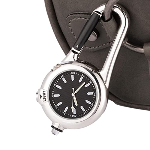 chaveiro relógio mosquetão,Carabiner Watch Clip Watch - Clip em relógios de quartzo ao ar livre bril