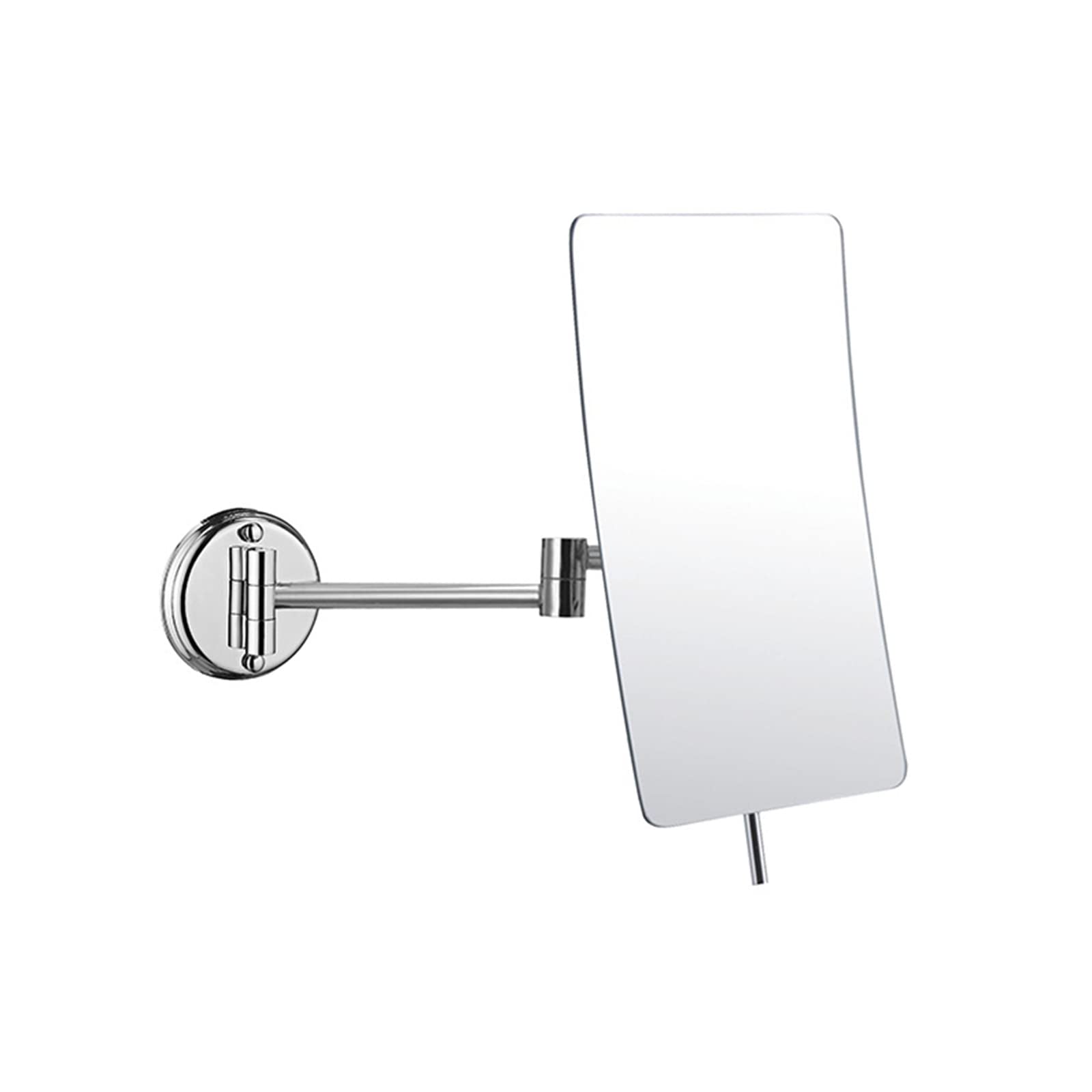 Miroir Maquillage Mural, Miroir Grossissant x3 Miroir Cosmétique Pliable Miroir de Rasage 360° Pivotant Mirroir Murale Simple Face Miroir Salle de Bain Rectangulaire, pour Maquillage