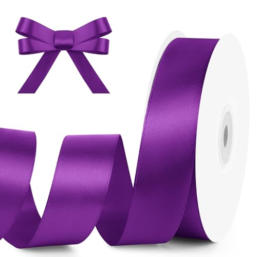 KMER LIFE 1 inch Wide x 50 Yards Purple Single...
