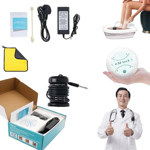 Aqua Chi Foot Detox Machine, Aqua Chi Ionic Foot Bath Detox Machine, Ionic Foot Spa 2.0, Ionic Foot Spa at Home Detox and Cleanse, Enhance Body Immunity for Relieve Body Pain Improve Sleep (No Basin)