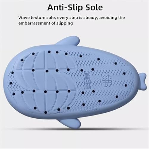 Ice Cream Shark Slides, Lightweight Non-Slip Summer Sandals for Men and Women, Thick-Soled Comfortable Beach Shower Slippers2