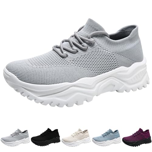 Zapatos de verano para mujer, cómodos, zapatillas de correr para mujer, suela gruesa, antideslizantes, resistentes a la abrasión, zapatillas de deporte para exteriores, zapatillas de deporte con